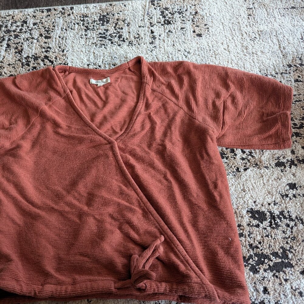 Madewell cross over short sleeve top